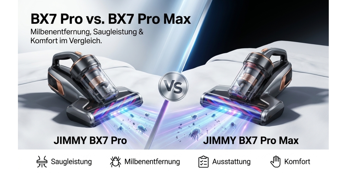 Jimmy BX7 Pro vs. BX7 Pro Max – Welcher Milbensauger ist die bessere Wahl für Allergiker, Familien und Haustierbesitzer?