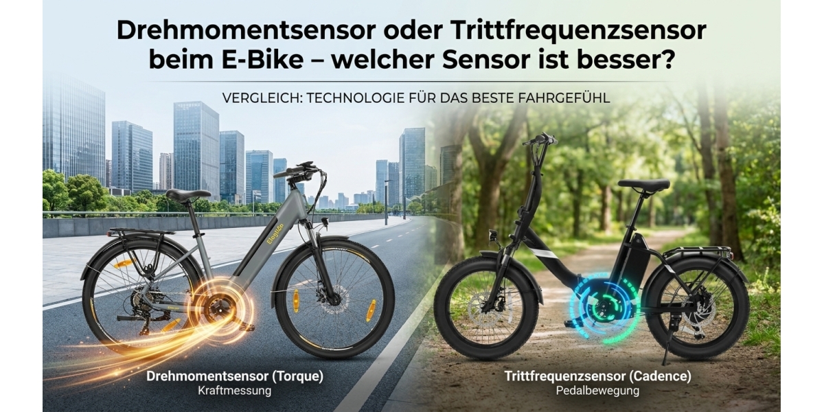 E-Bike mit Drehmomentsensor oder Trittfrequenzsensor – welcher Sensor ist besser?