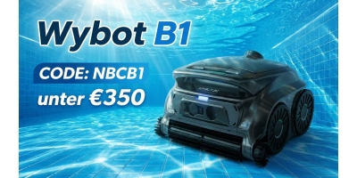Kabelloser Poolroboter für unter 350 Euro: WYBOT B1 reinigt Boden, Wände und Wasserlinie